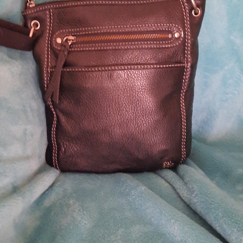 Sak pebbled leather cross body bag